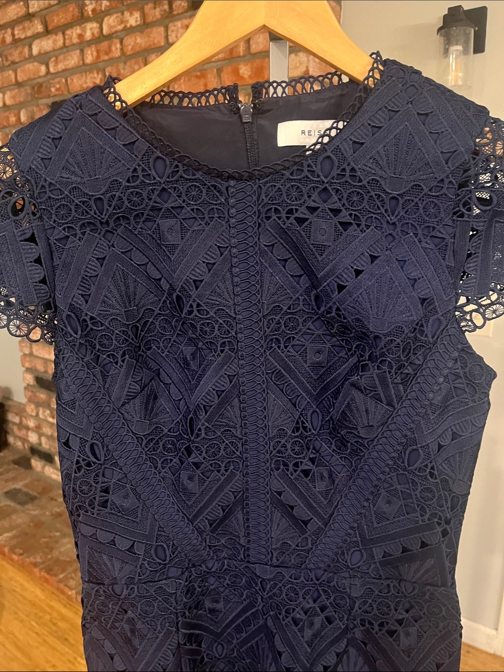 Reiss $325 Liza Graphic Lace Dress - Picture 3 of 5